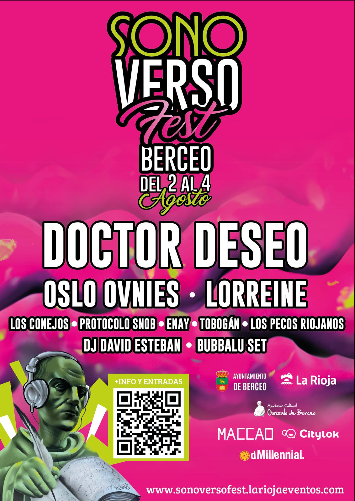 Oslo Ovnies acompaña a Doctor Deseo en el cartel del SonoversoFest de Berceo 1
