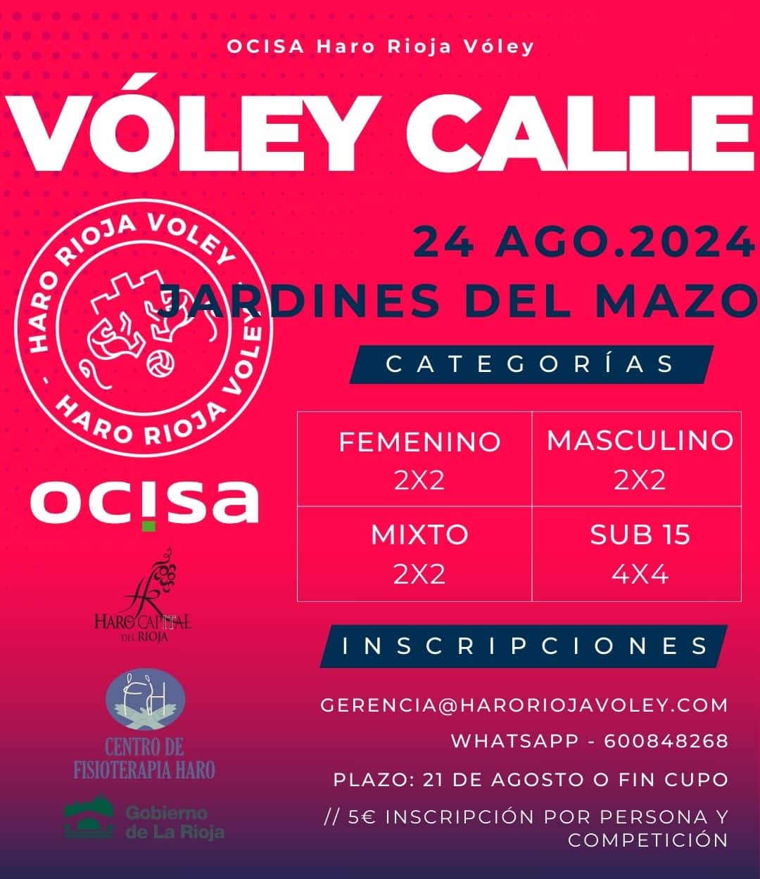 El Haro Rioja Vóley organiza una nueva edición del 'Vóley Calle' 1 El Haro Rioja Vóley organiza una nueva edición del 'Vóley Calle' 1