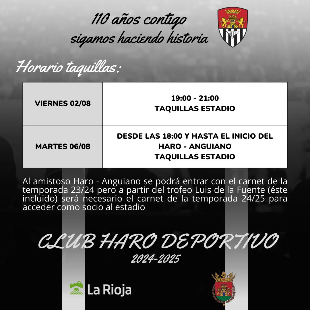 El Haro Deportivo pone en marcha su campaña de socios 2