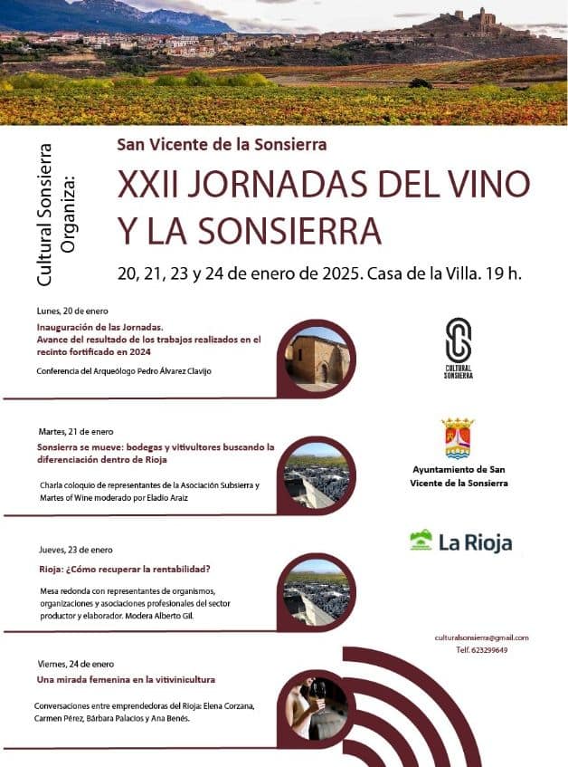 San Vicente acoge del 20 al 24 las XXII Jornadas del Vino y la Sonsierra 1