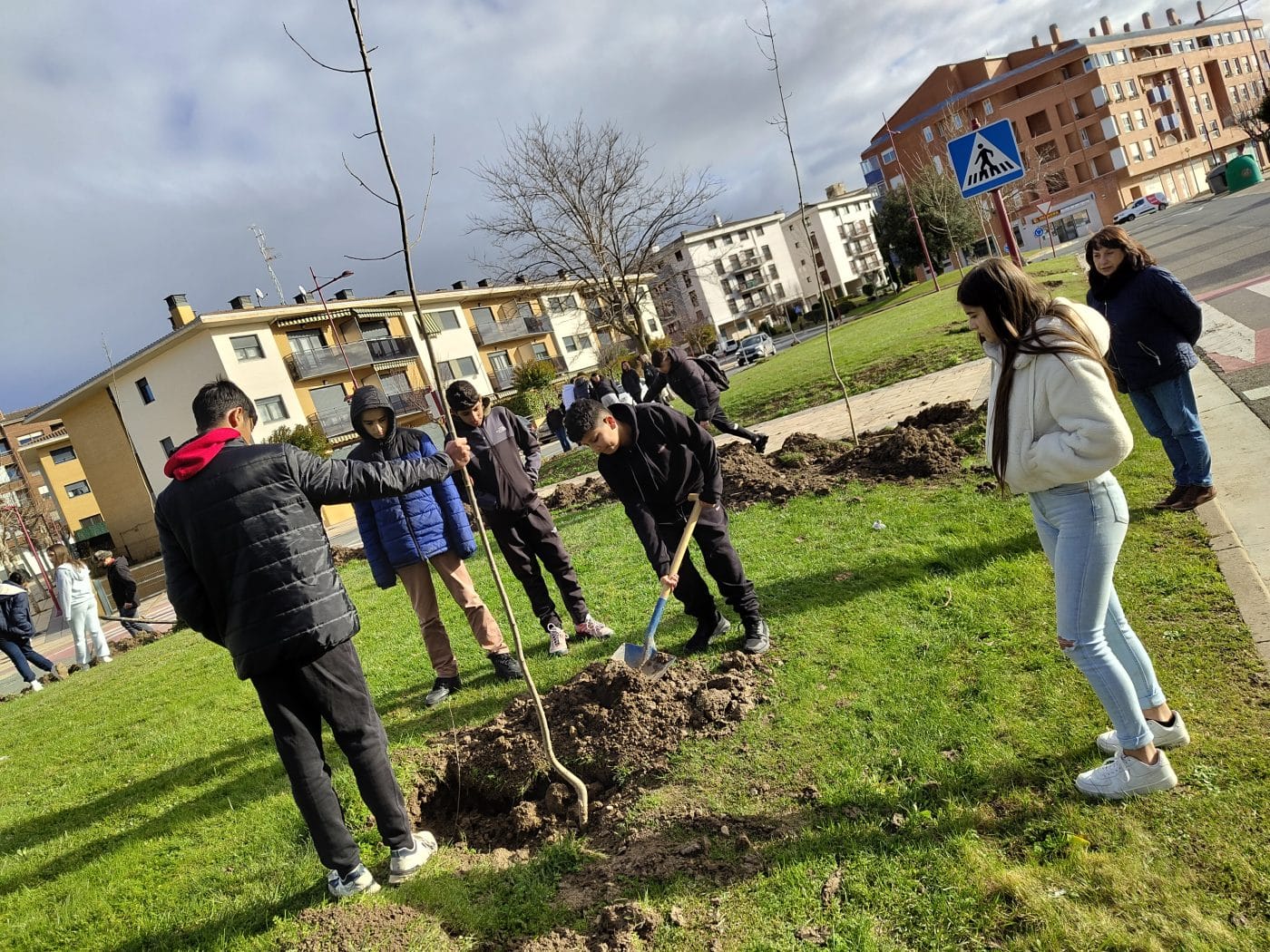 Alumnos del Cossío plantan árboles en Haro para enviar "un mensaje al futuro" 9 Alumnos del Cossío plantan árboles en Haro para enviar "un mensaje al futuro" 9
