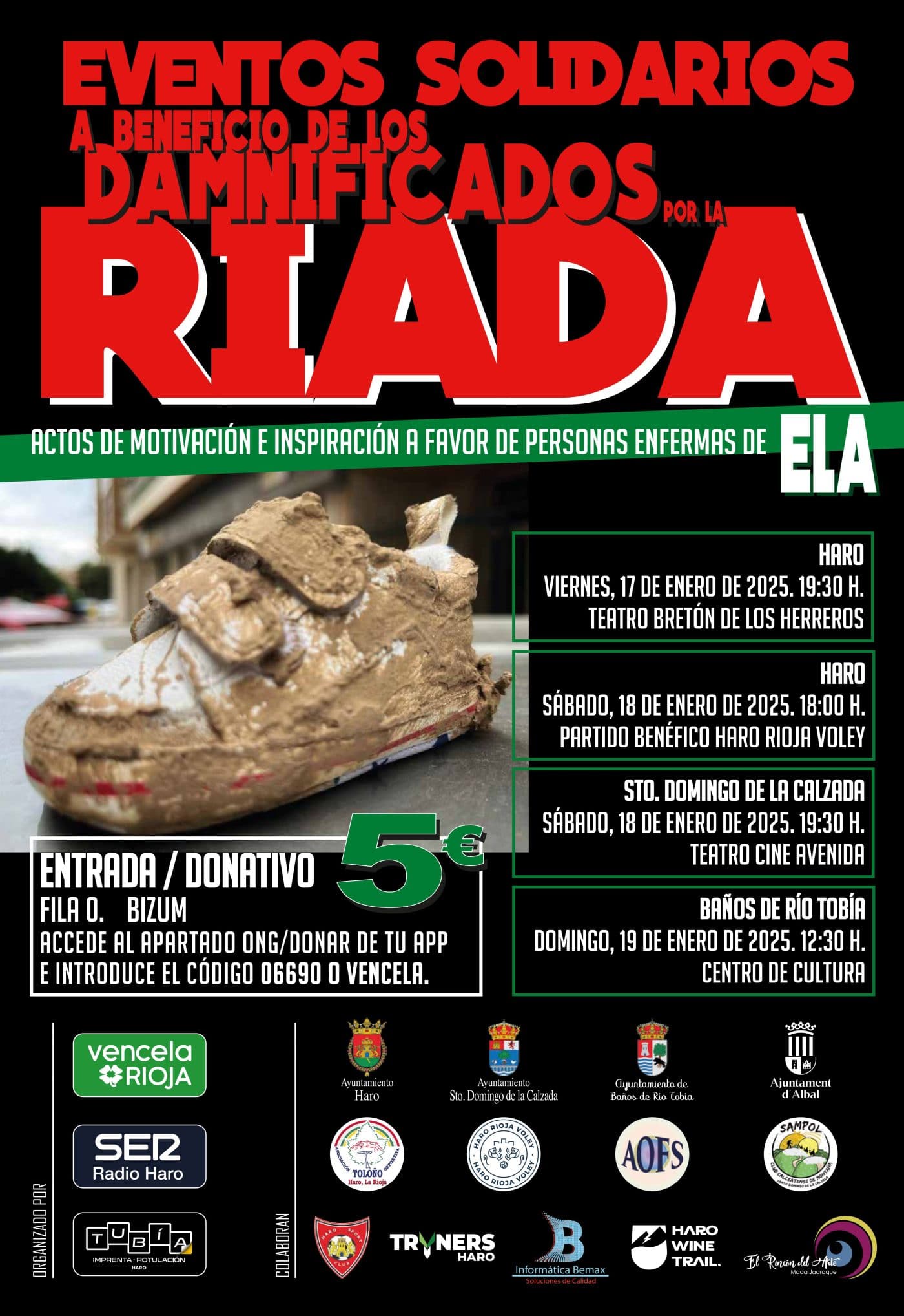 Haro, Santo Domingo y Baños de Río Tobía recaudarán fondos para los damnificados por la DANA 1