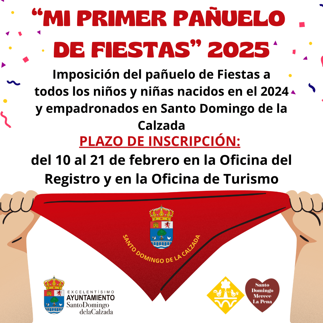 Santo Domingo de la Calzada celebrará el 9 de mayo la segunda edición de 'Mi Primer Pañuelo de Fiestas' 1