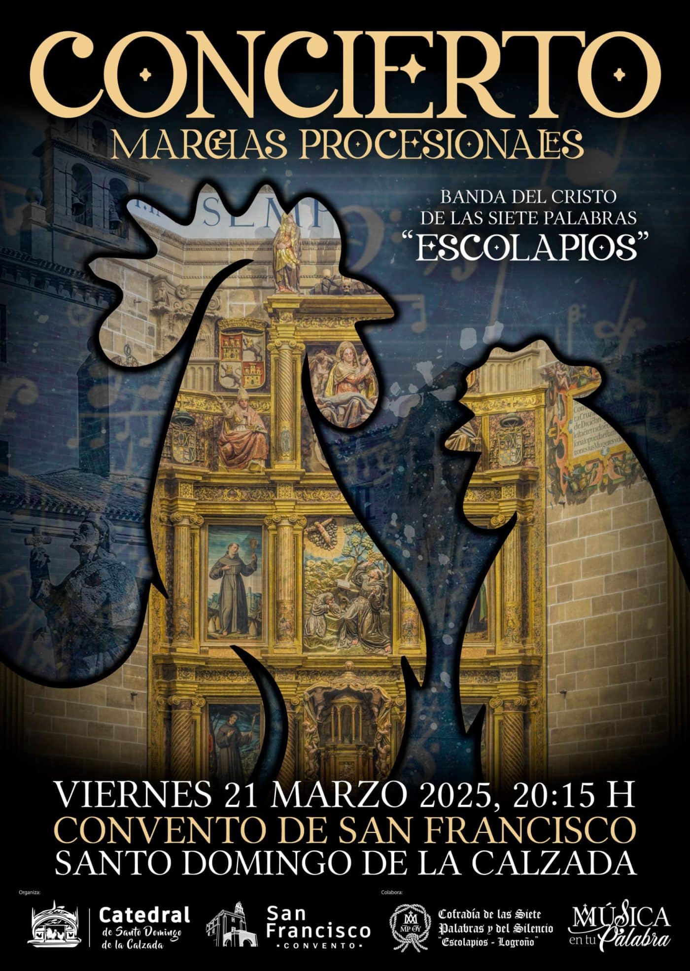 La Banda de la Cofradía del Cristo de las Siete Palabras ofrecerá este viernes un concierto de marchas procesionales en San Francisco 1 La Banda de la Cofradía del Cristo de las Siete Palabras ofrecerá este viernes un concierto de marchas procesionales en San Francisco 1