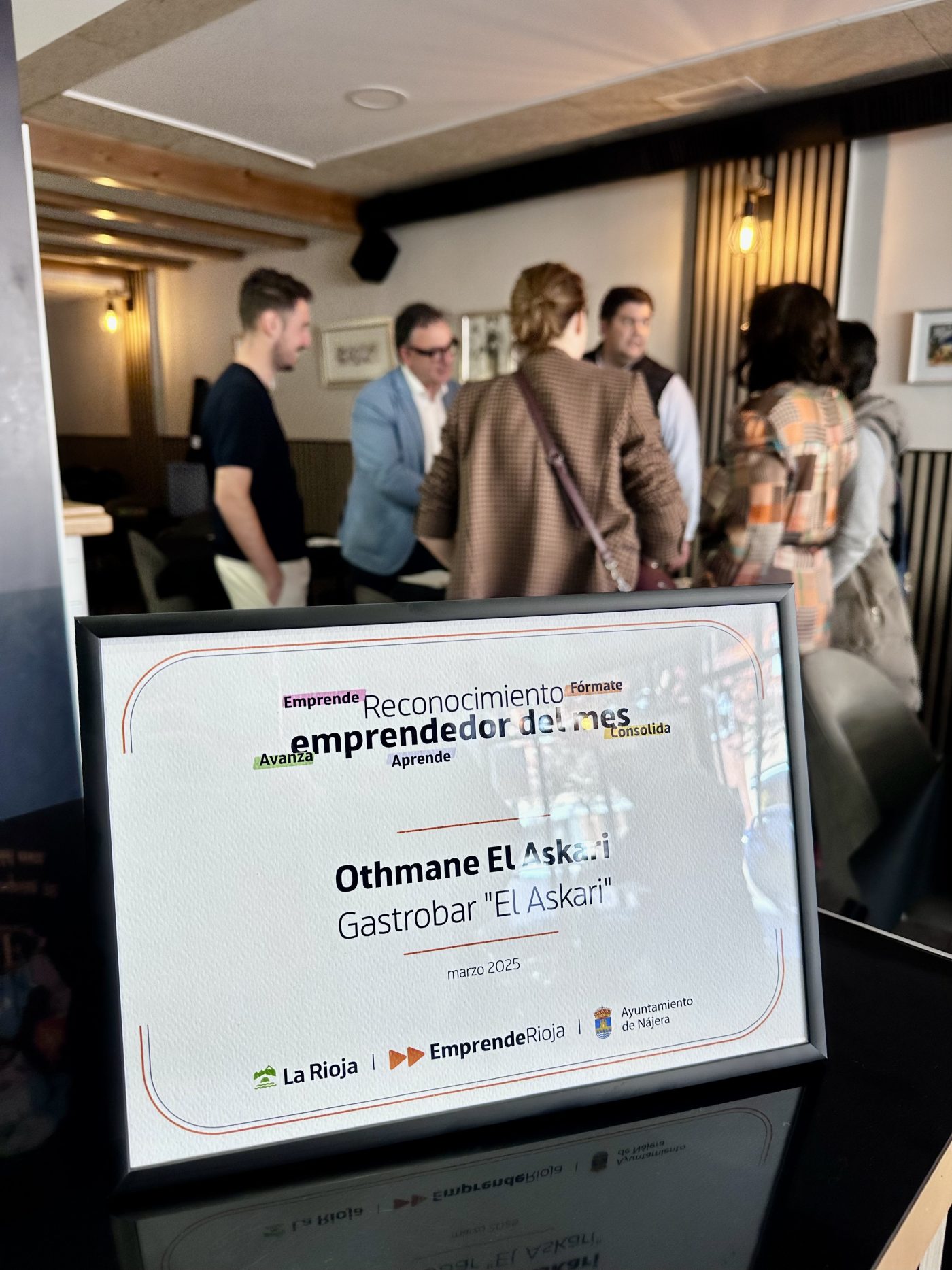 Gastrobar 'El Askari', Emprendedor del Mes en la comarca de Nájera 1