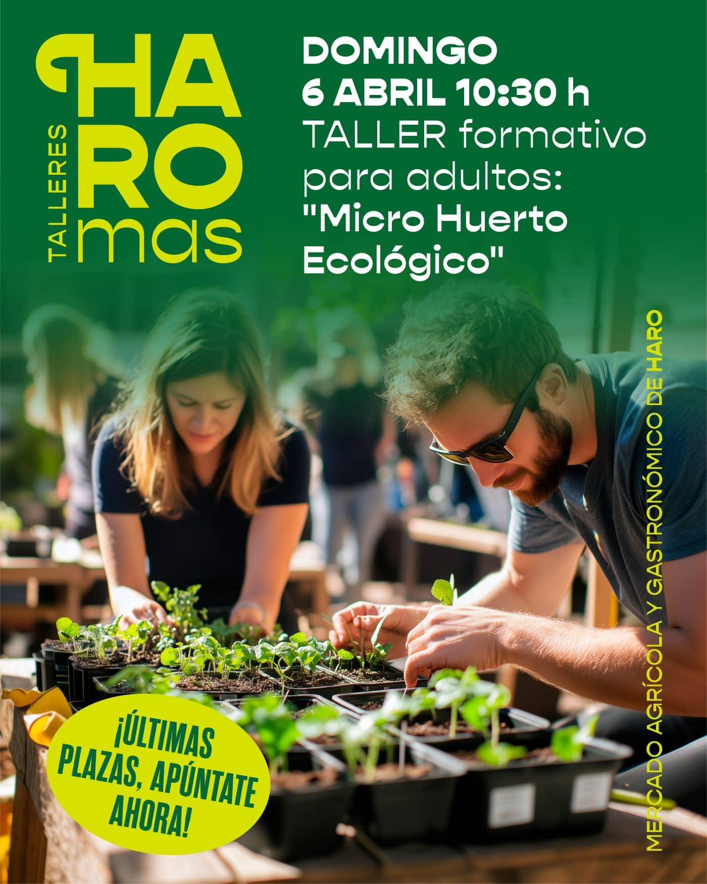 Haro prepara la inauguración del Mercado Agrícola y Gastronómico Haromas, que se estrena este domingo 1