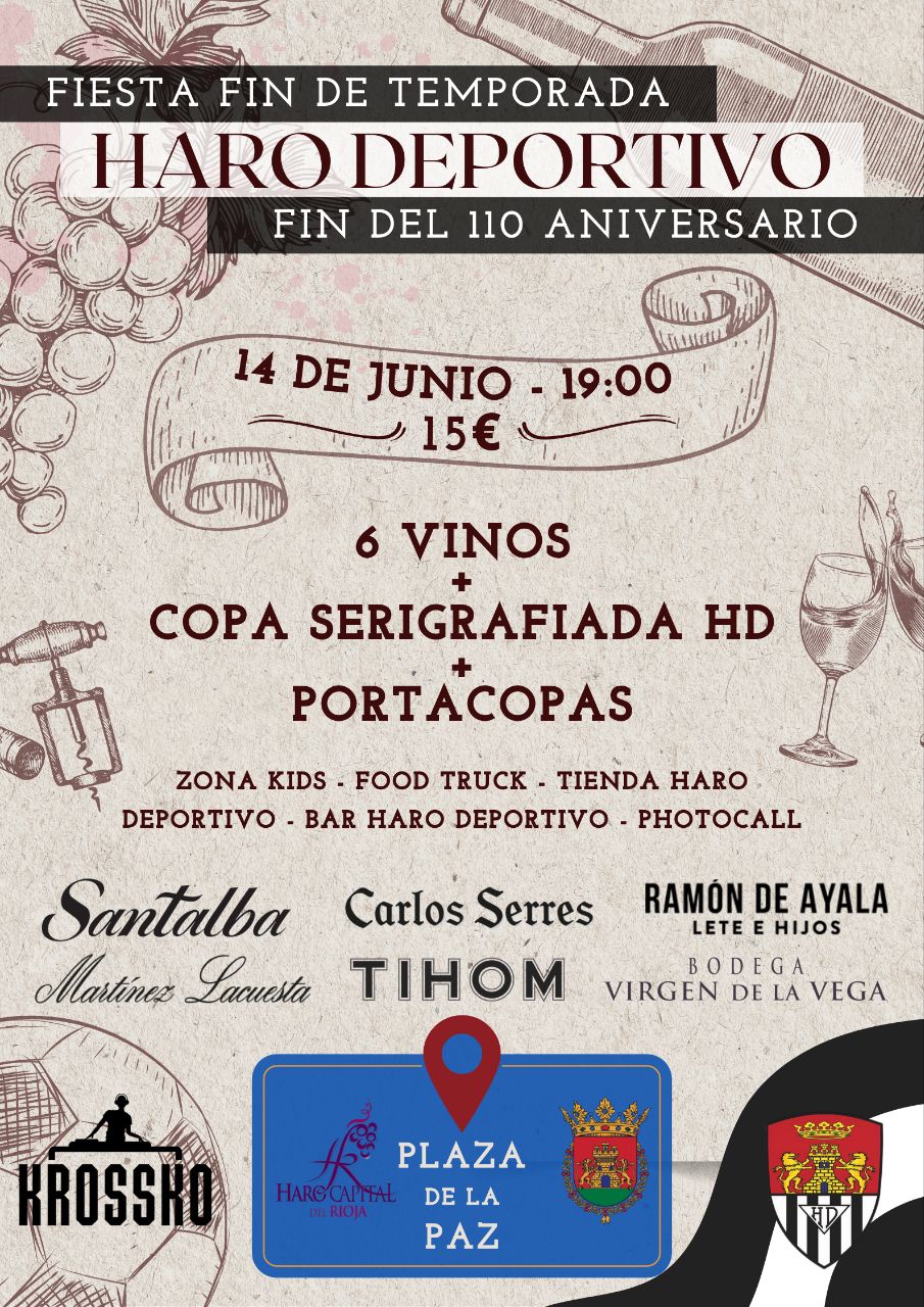 El Haro Deportivo celebra el final de la temporada con una fiesta en la plaza de la Paz 1 El Haro Deportivo celebra el final de la temporada con una fiesta en la plaza de la Paz 1