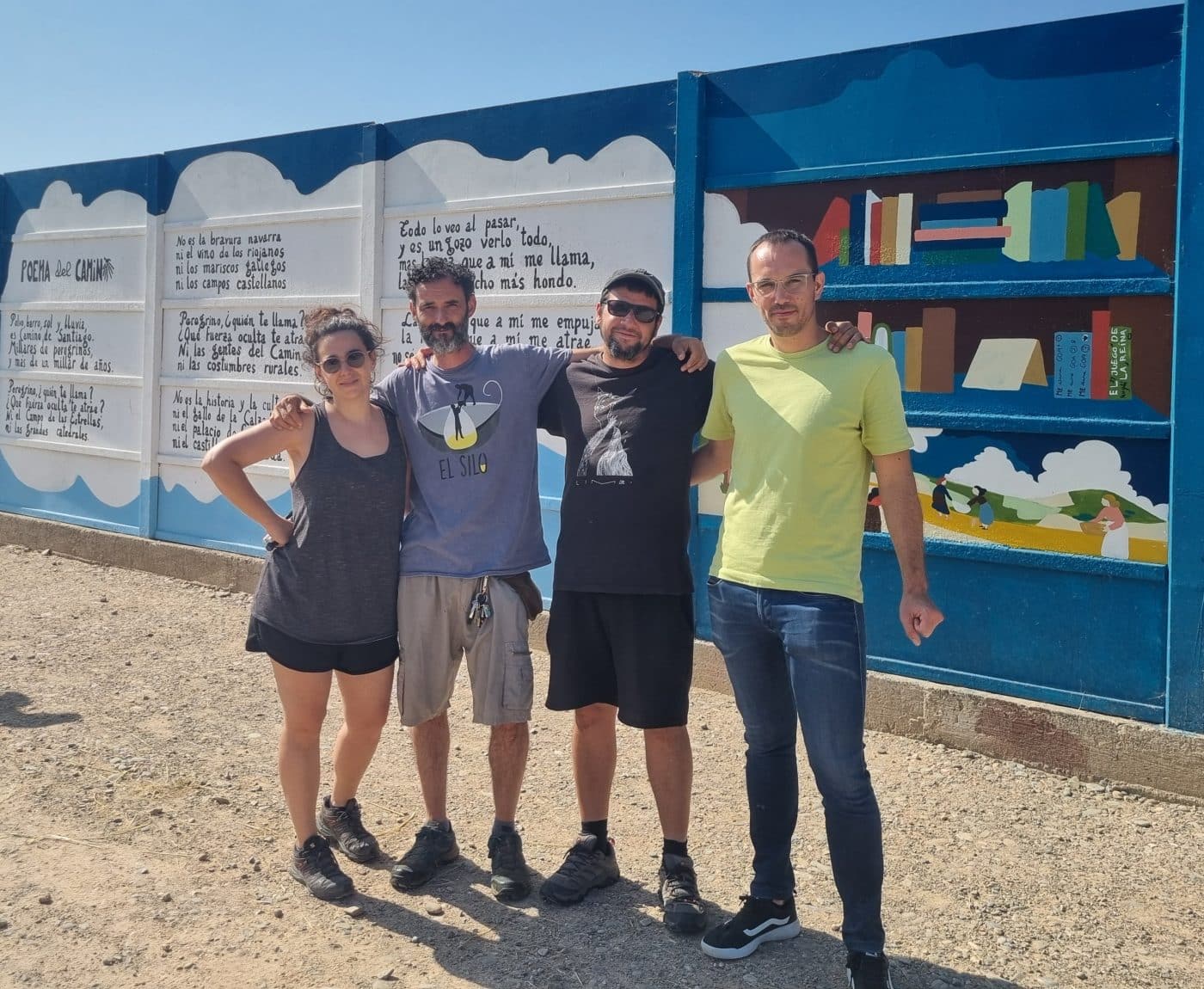 "La Biblioteca del Camino": un mural colaborativo que une arte, historia y peregrinaje en Nájera 1 "La Biblioteca del Camino": un mural colaborativo que une arte, historia y peregrinaje en Nájera 1