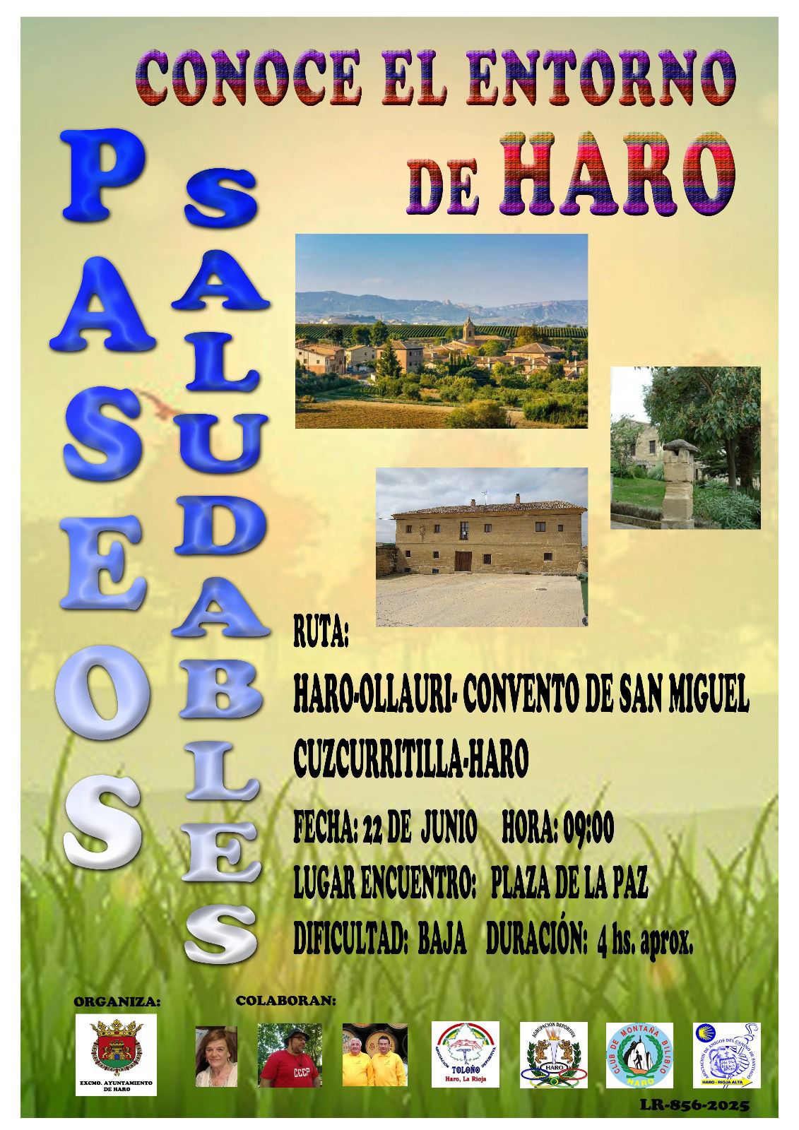 Un nuevo paseo saludable este domingo para conocer la comarca de Haro 1