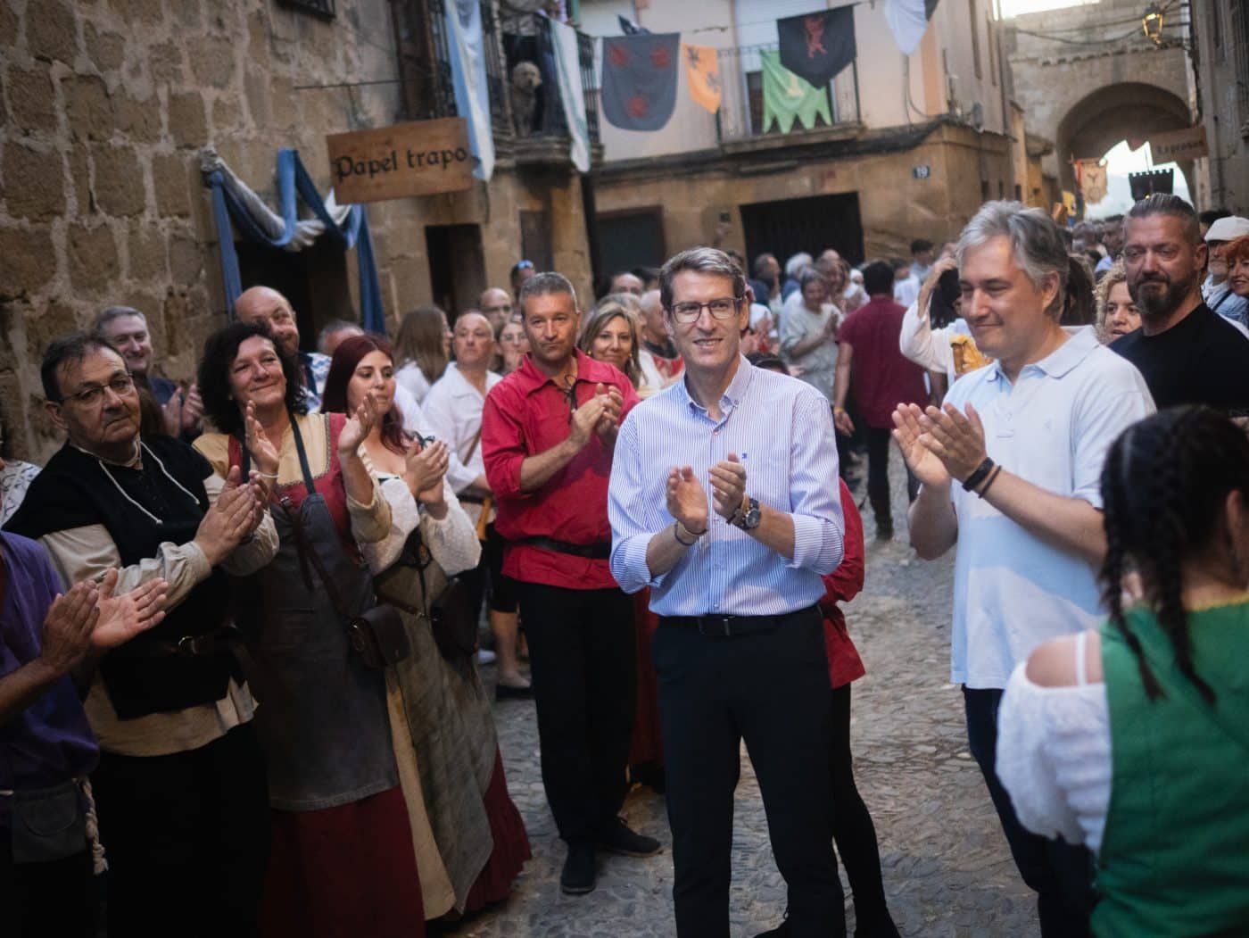 Capellán participa en el cierre de portales de las Jornadas Medievales de Briones 8