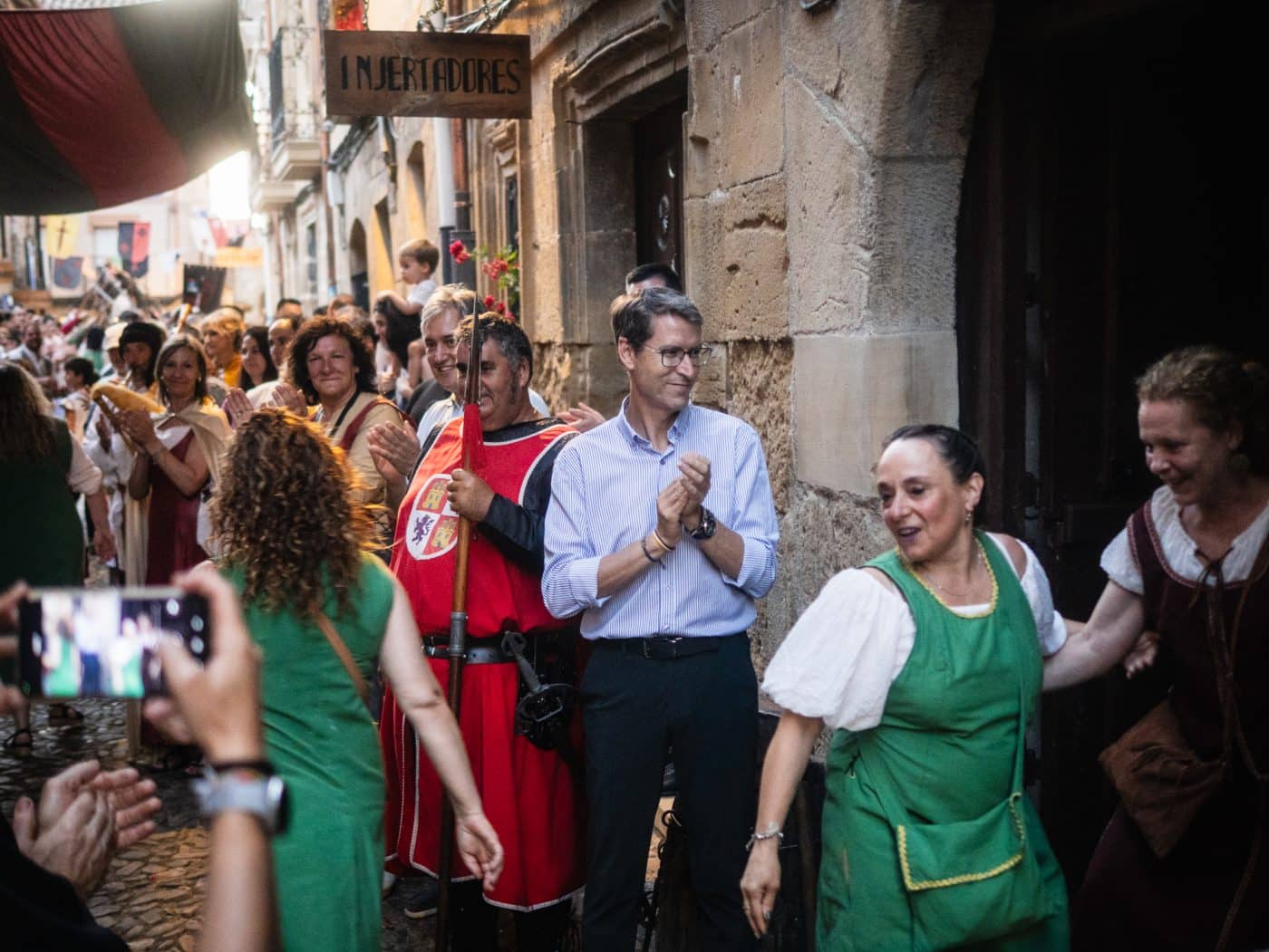 Capellán participa en el cierre de portales de las Jornadas Medievales de Briones 6