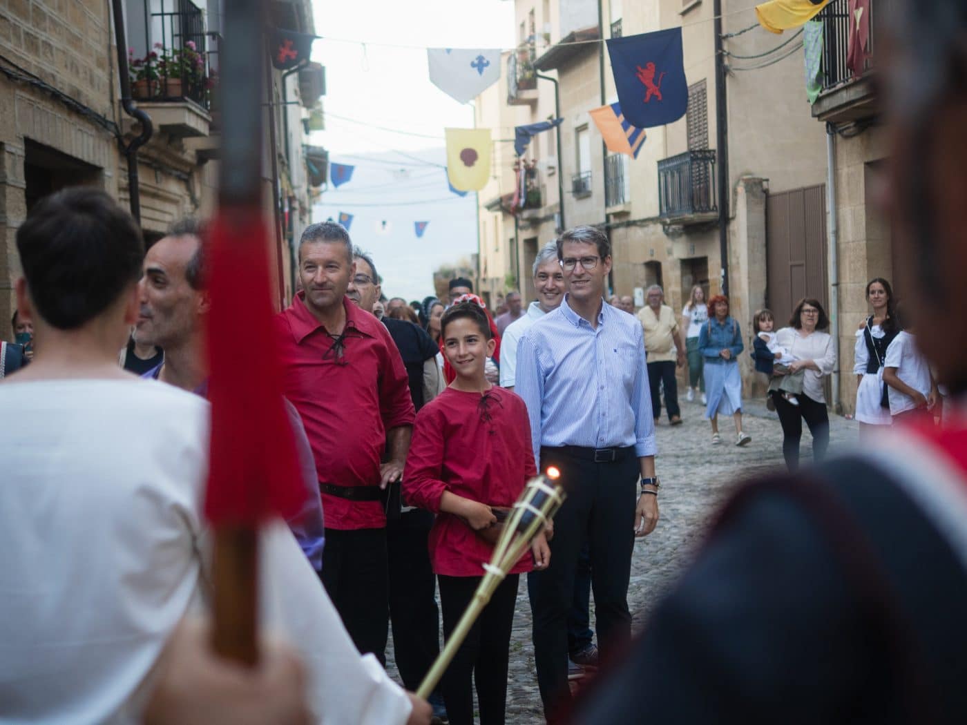 Capellán participa en el cierre de portales de las Jornadas Medievales de Briones 16