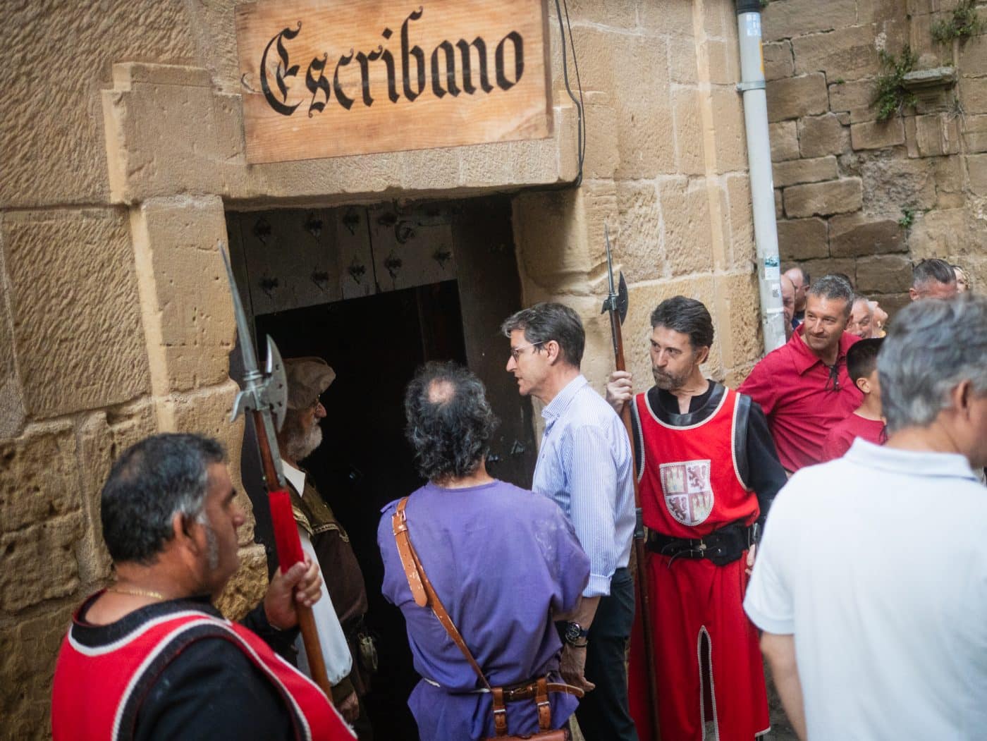 Capellán participa en el cierre de portales de las Jornadas Medievales de Briones 15