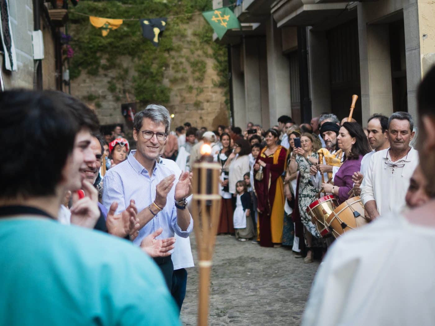 Capellán participa en el cierre de portales de las Jornadas Medievales de Briones 1