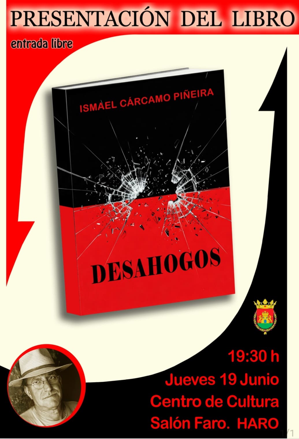 Ismael Cárcamo presenta en Haro su primer libro de poemas, 'Desahogos' 4
