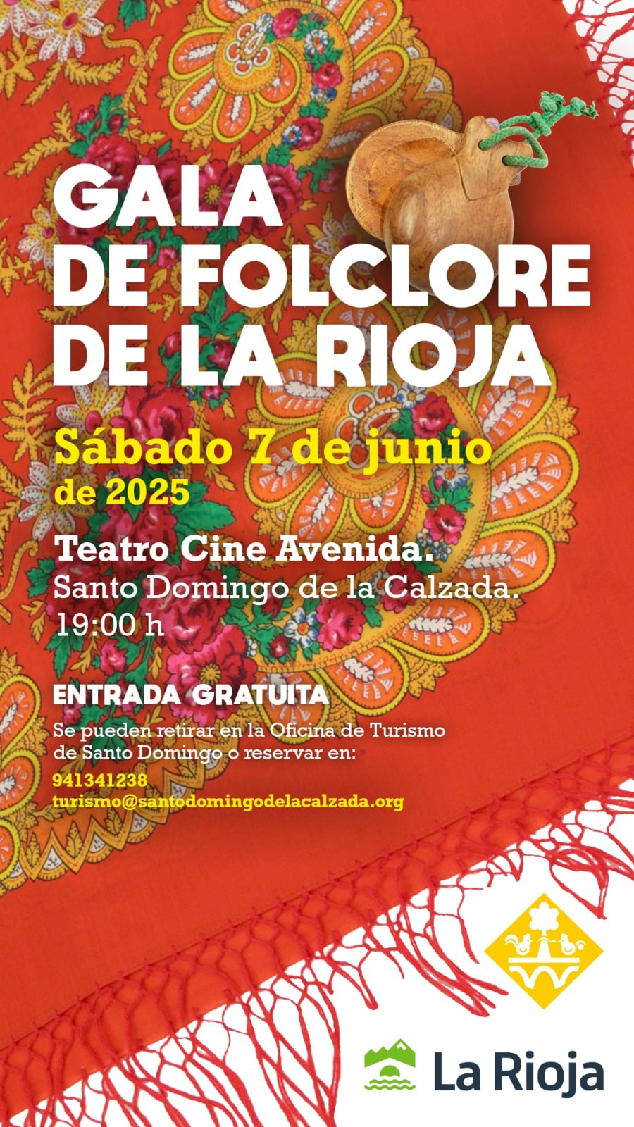Santo Domingo de la Calzada acoge el 7 de junio la Gala de Folclore de La Rioja 1