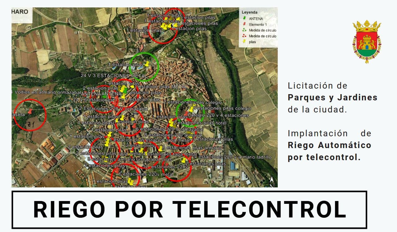 Haro implantará el riego automático por telecontrol para ahorrar agua 1 Haro implantará el riego automático por telecontrol para ahorrar agua 1