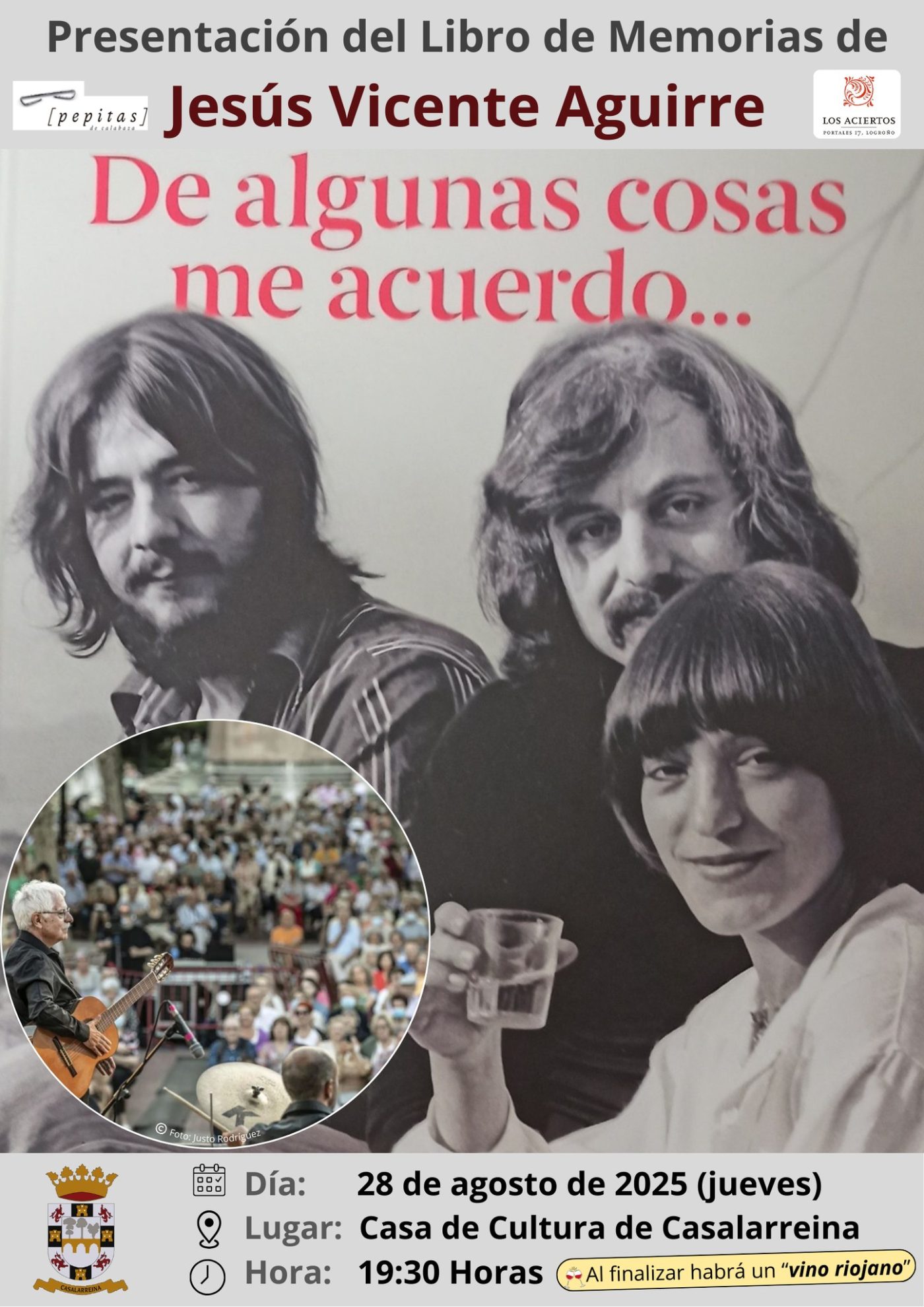 Casalarreina acoge la presentación del libro de Jesús Vicente Aguirre, 'De algunas cosas me acuerdo…' 1