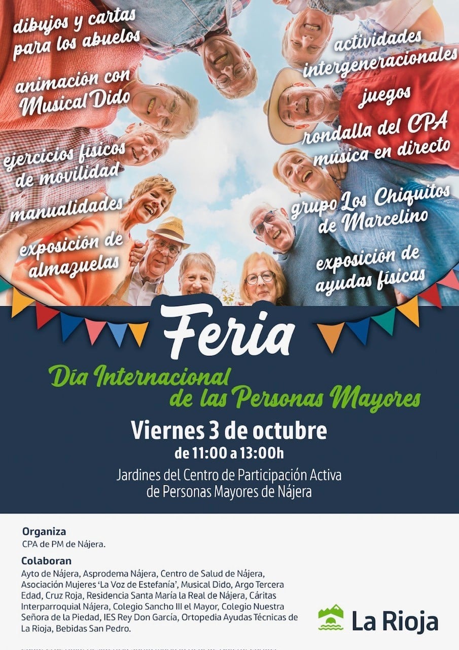 Nájera acogerá el 3 de octubre la primera Feria del Mayor 1