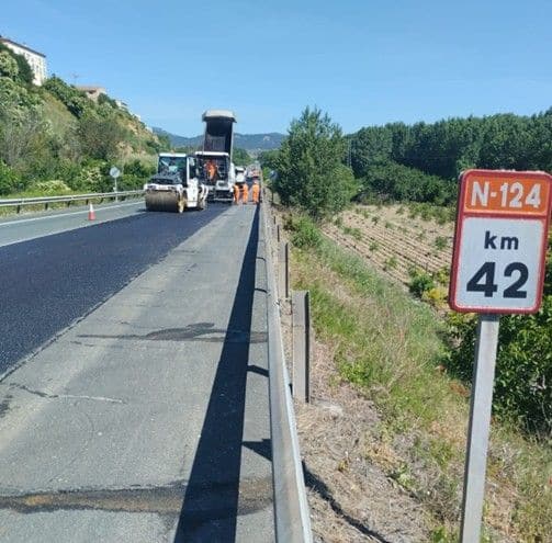 Finalizan los trabajos para reducir el ruido en la N-124 a su paso por Haro 2