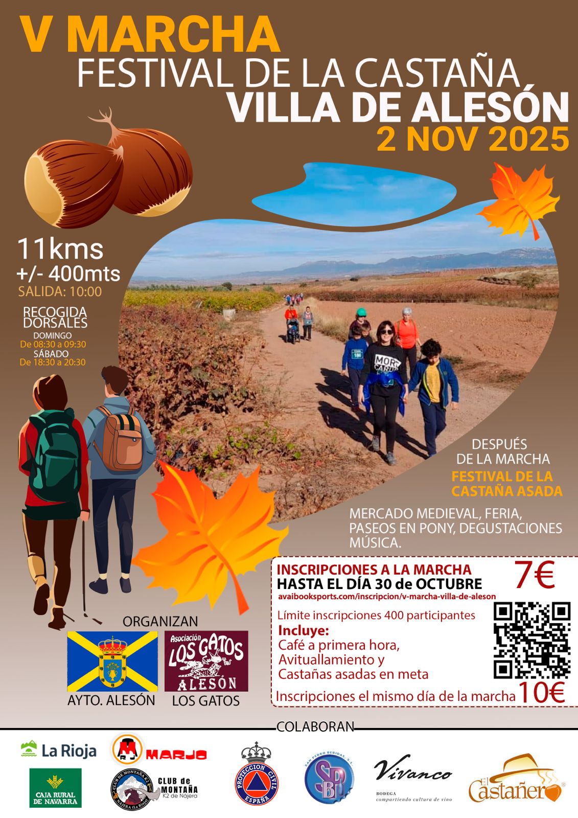 Alesón celebrará su tradicional Festival de la Castaña el 2 de noviembre 2 Alesón celebrará su tradicional Festival de la Castaña el 2 de noviembre 2