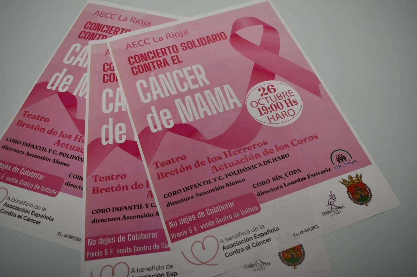 La AECC de Haro celebrará el Día Mundial del Cáncer de Mama con un concierto benéfico 1 La AECC de Haro celebrará el Día Mundial del Cáncer de Mama con un concierto benéfico 1