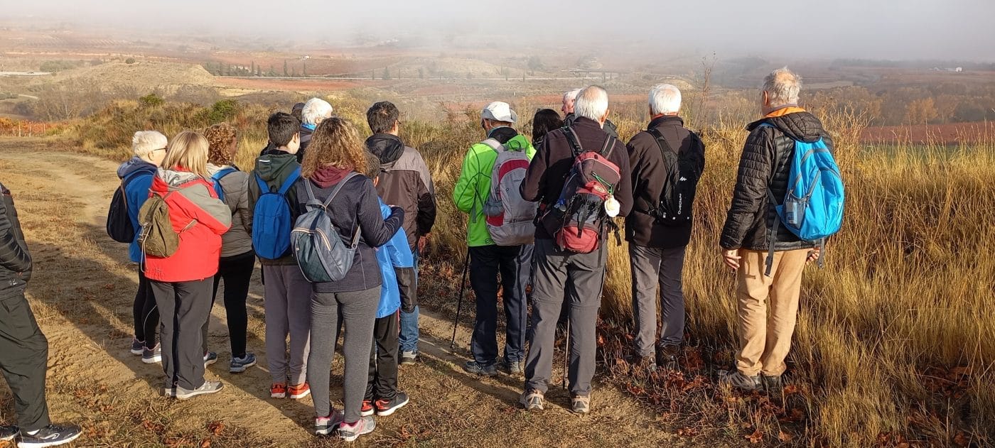 Una veintena de participantes disfrutan del paseo saludable de este domingo por el entorno de Haro 5