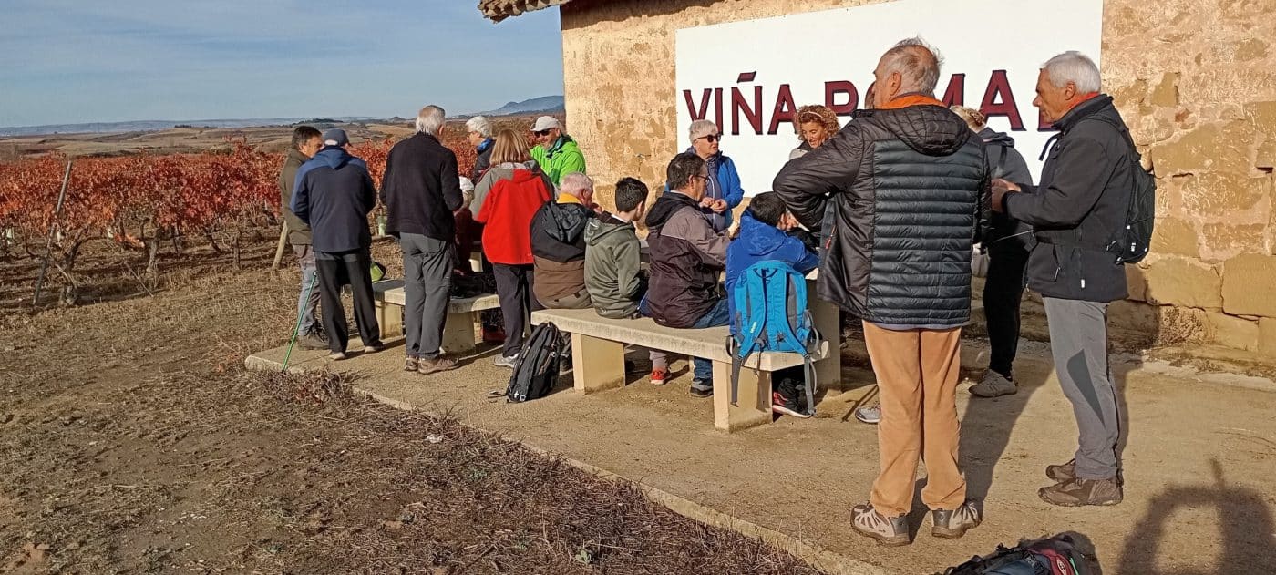 Una veintena de participantes disfrutan del paseo saludable de este domingo por el entorno de Haro 7