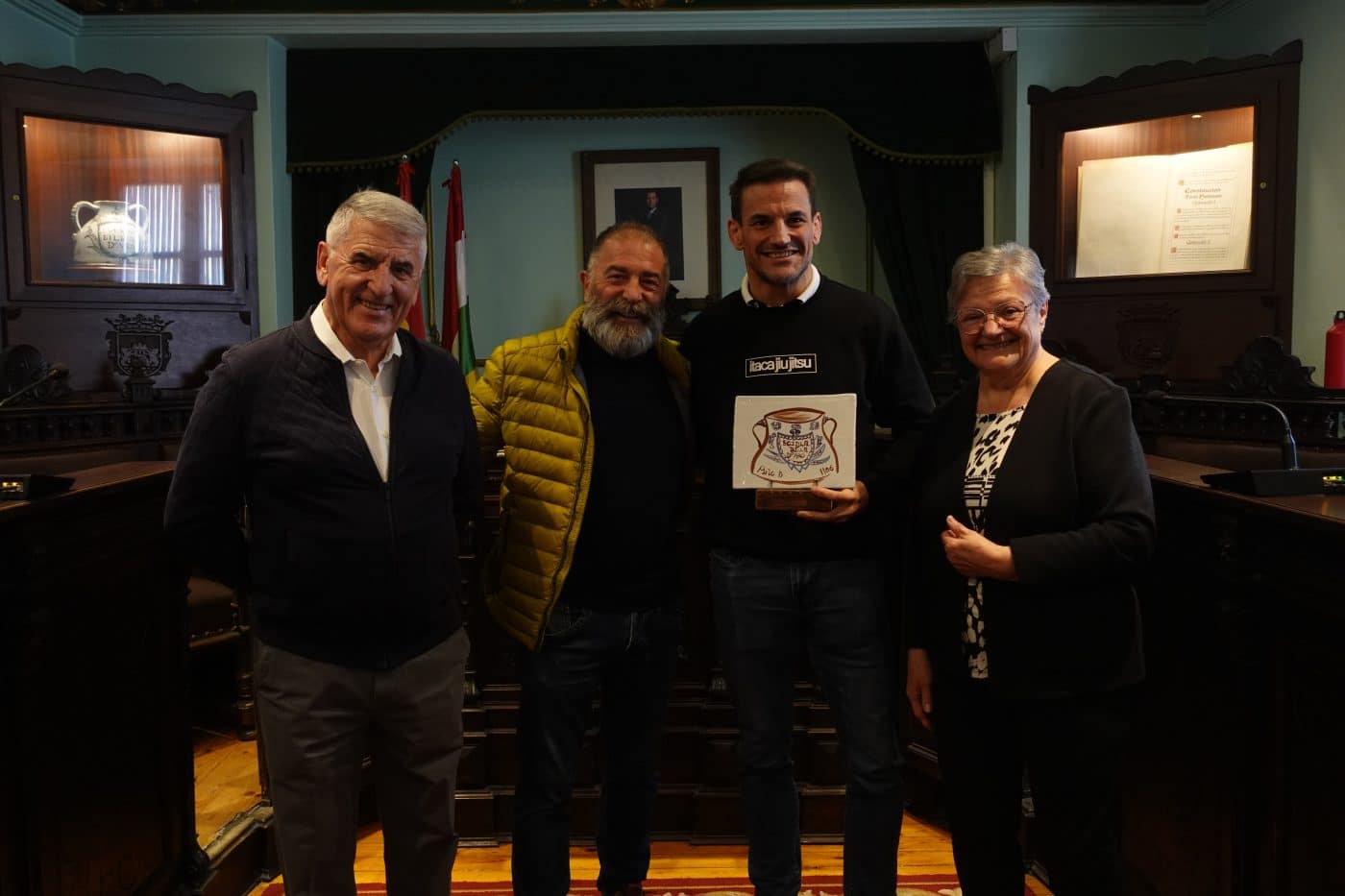 El Ayuntamiento de Haro recibe a Diego Barrasa, campeón mundial de 'jiu-jitsu' en Abu Dhabi 1