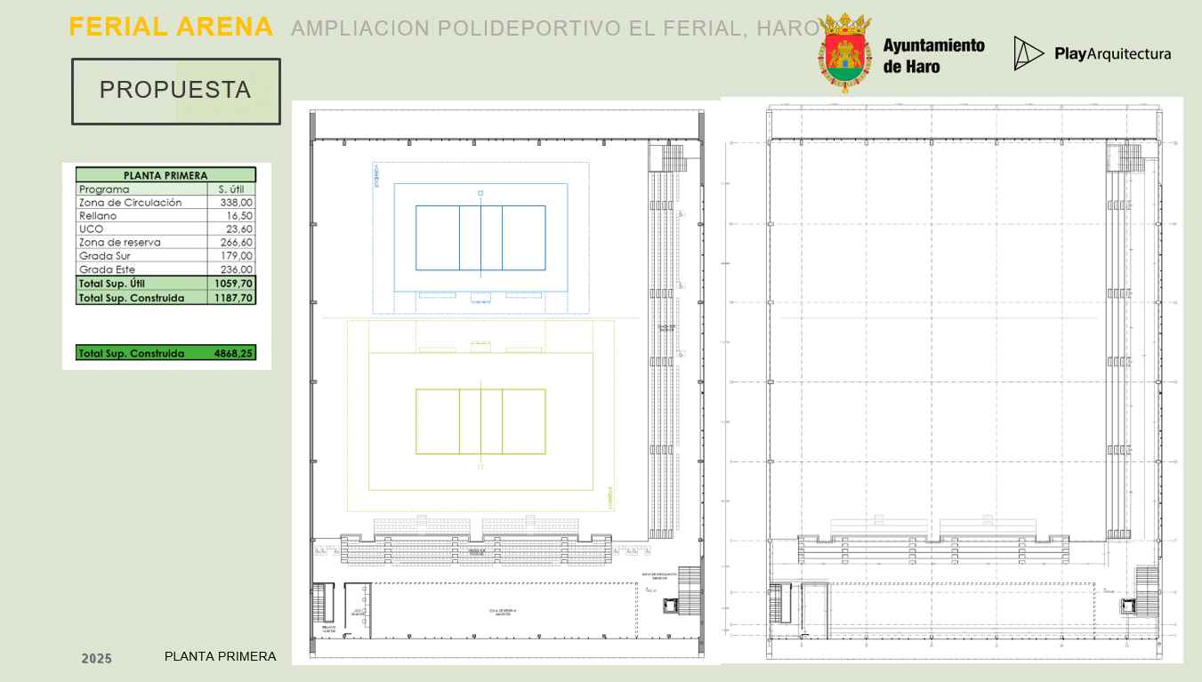 Haro activa el Ferial Arena, el gran salto de calidad de su polideportivo 8