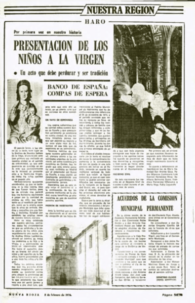 Haro celebra los 50 años de la presentación de los niños a la Virgen de la Vega 2