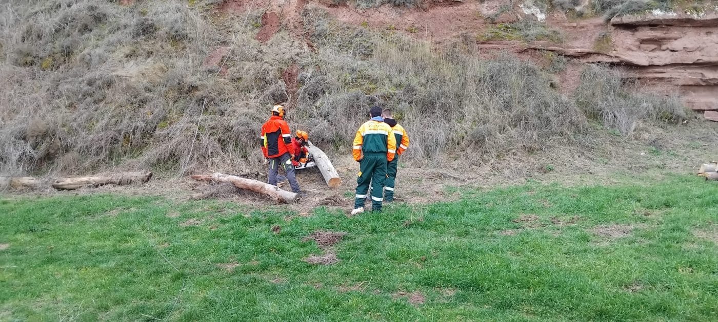 Alumnado del IES Villegas de Nájera realizan labores de limpieza en el alcázar 2