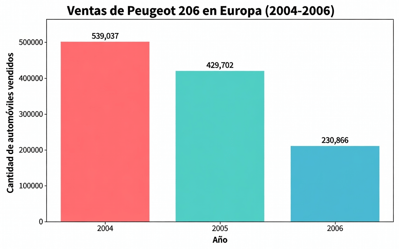 Peugeot 206 2006: el superventas francés que sigue conquistando las carreteras españolas 2 Peugeot 206 2006: el superventas francés que sigue conquistando las carreteras españolas 2