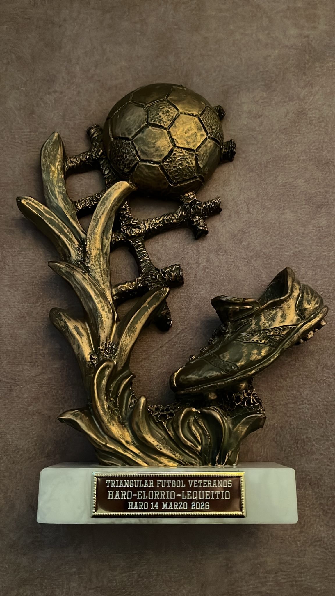 El Lekeitio levanta el trofeo del triangular de veteranos disputado en el Luis de la Fuente 8