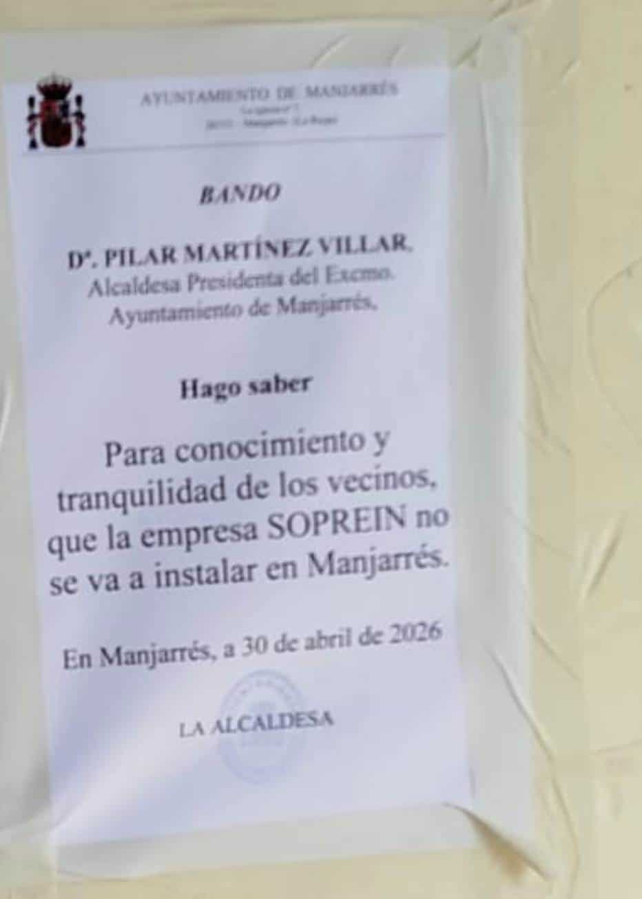 El Partido Riojano celebra que Soprein "haya escuchado a Manjarrés" 1