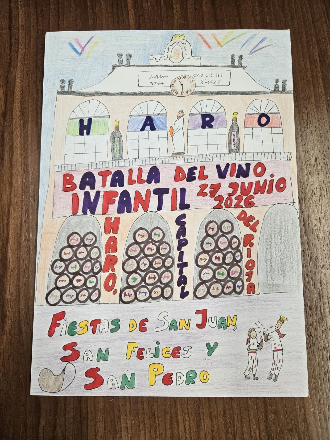 Patricia Gracia Bonel gana el concurso del cartel infantil de las fiestas de Haro 1