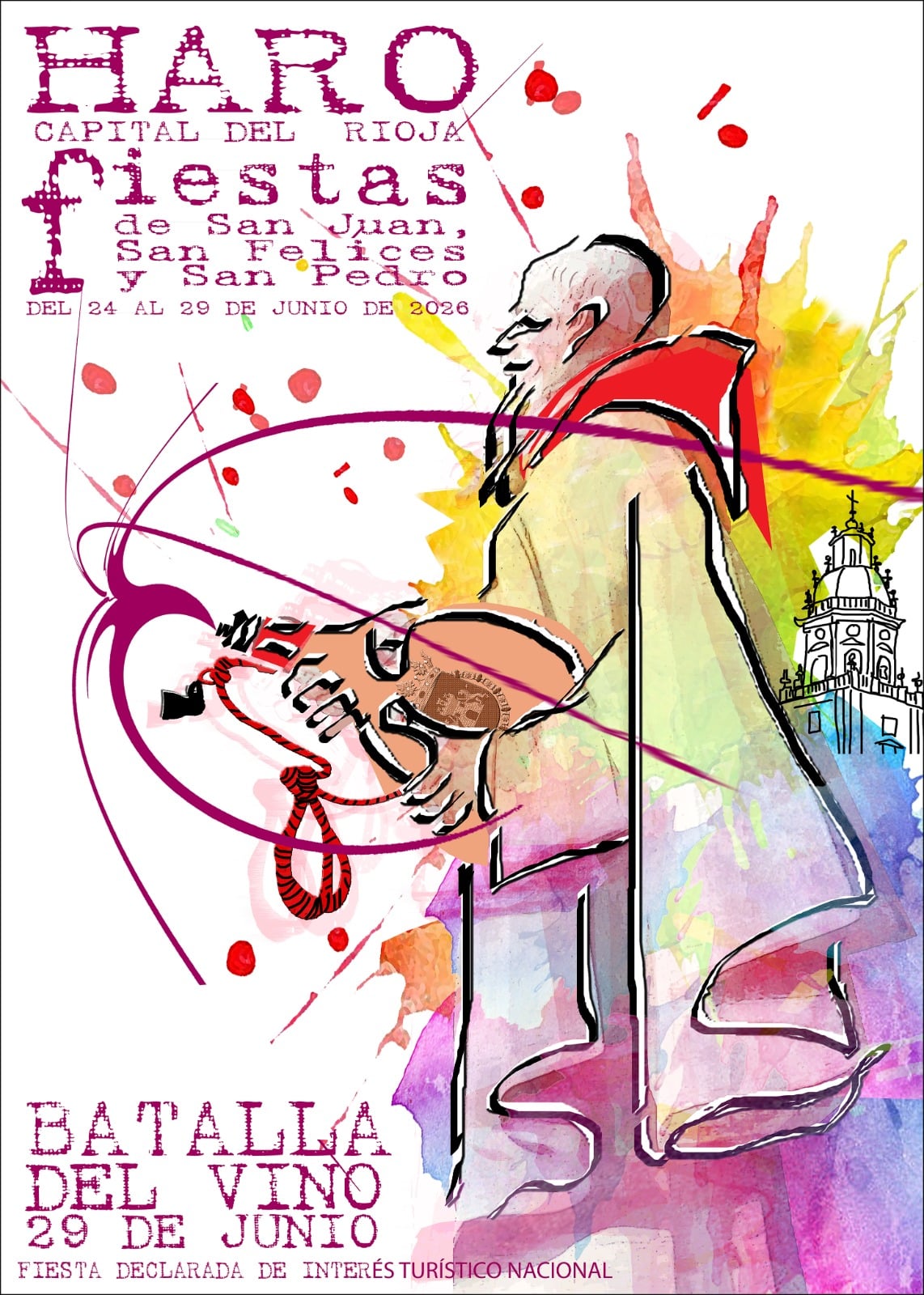 'Color, calor y fusión', de Iñaki Fernández, ganador del concurso del cartel de las fiestas de Haro 1
