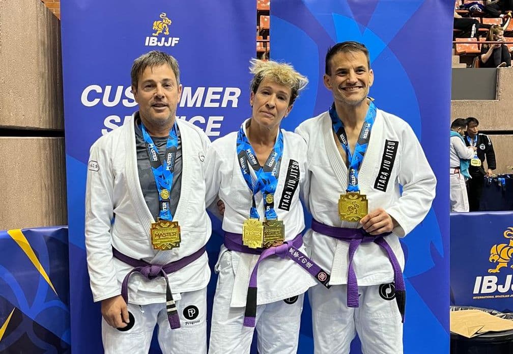 Diego Barrasa se cuelga el oro en el Campeonato de Europa Máster de jiu-jitsu en Barcelona 2