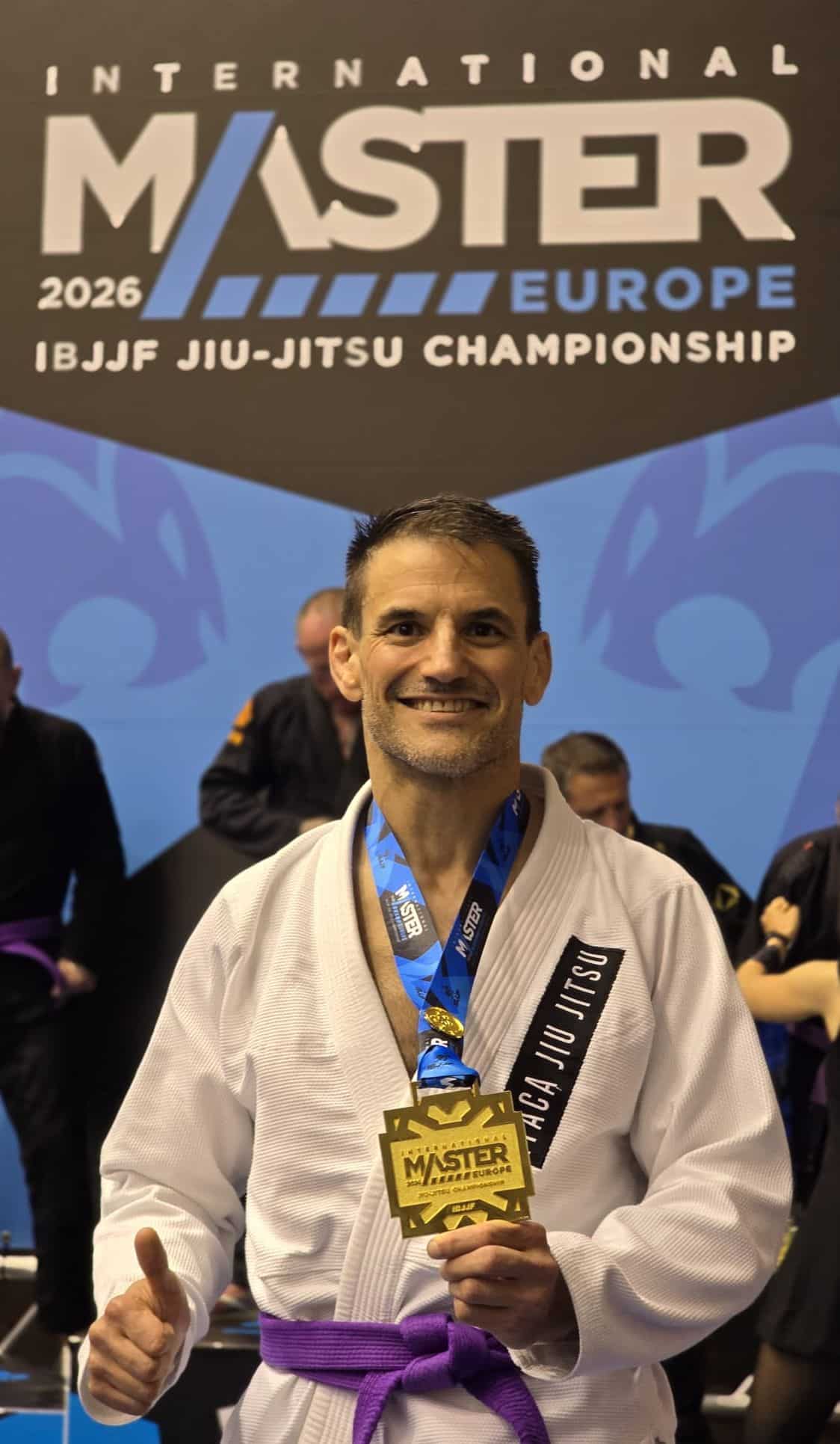 Diego Barrasa se cuelga el oro en el Campeonato de Europa Máster de jiu-jitsu en Barcelona 1