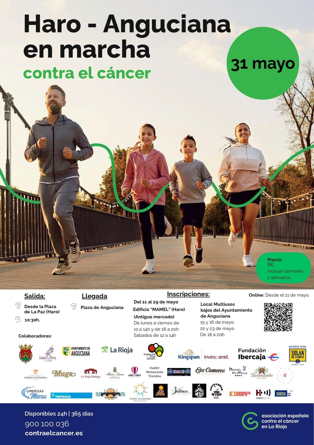Haro y Anguciana volverán a caminar juntos contra el cáncer el 31 de mayo 1