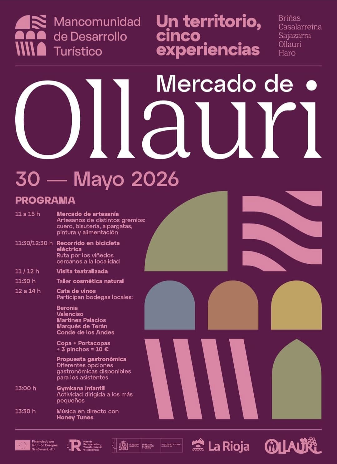 Ollauri celebrará este sábado una jornada dedicada al vino, la gastronomía y la cultura 1