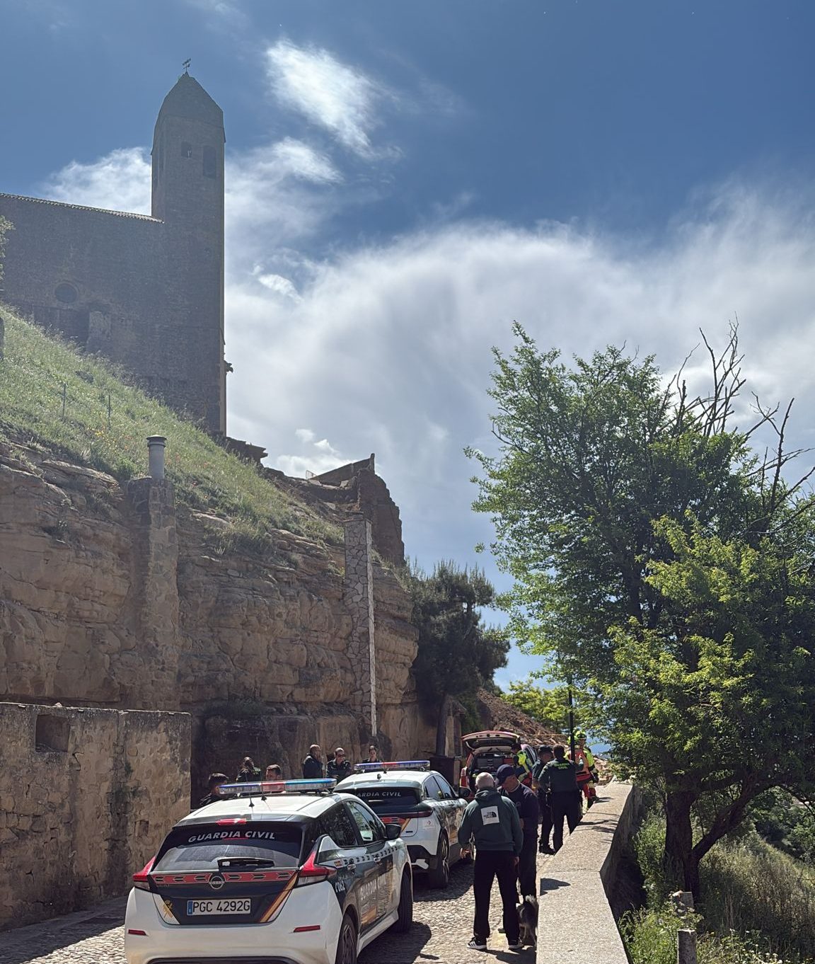 Susto en San Vicente de la Sonsierra: se viene abajo parte de la muralla 4