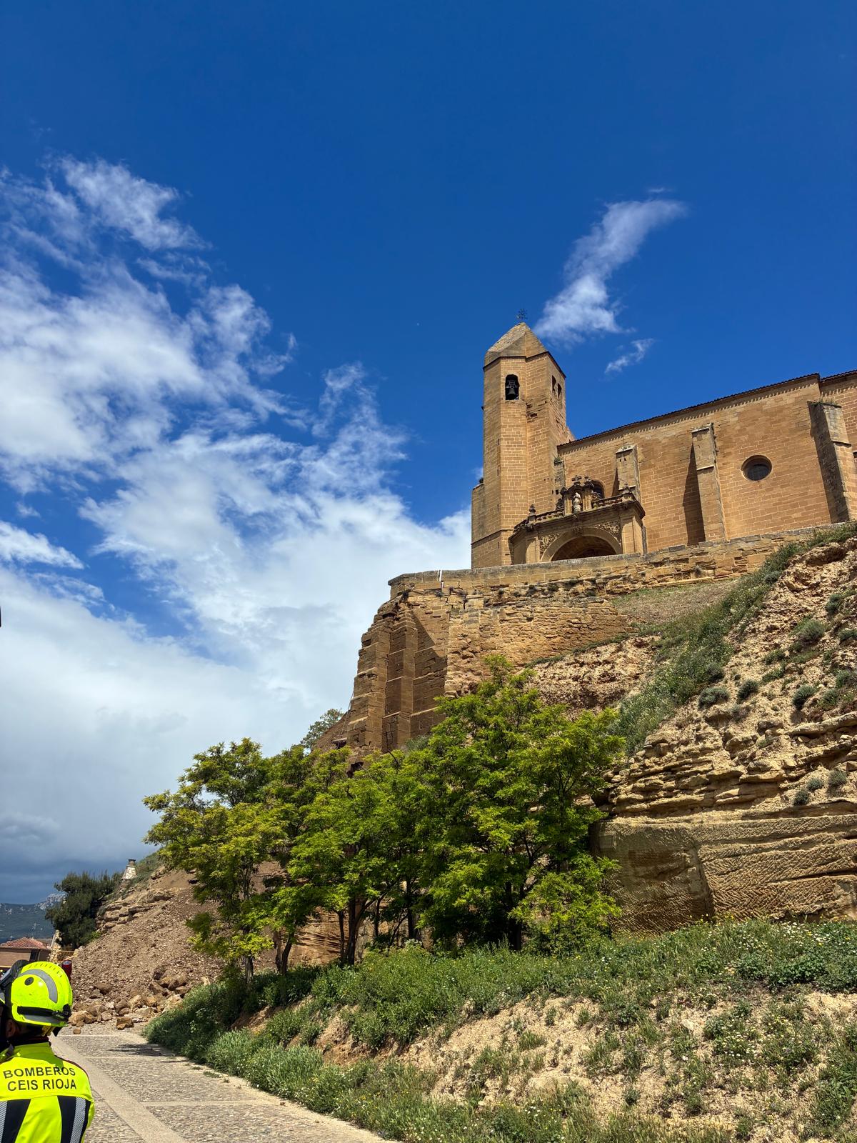 Susto en San Vicente de la Sonsierra: se viene abajo parte de la muralla 10