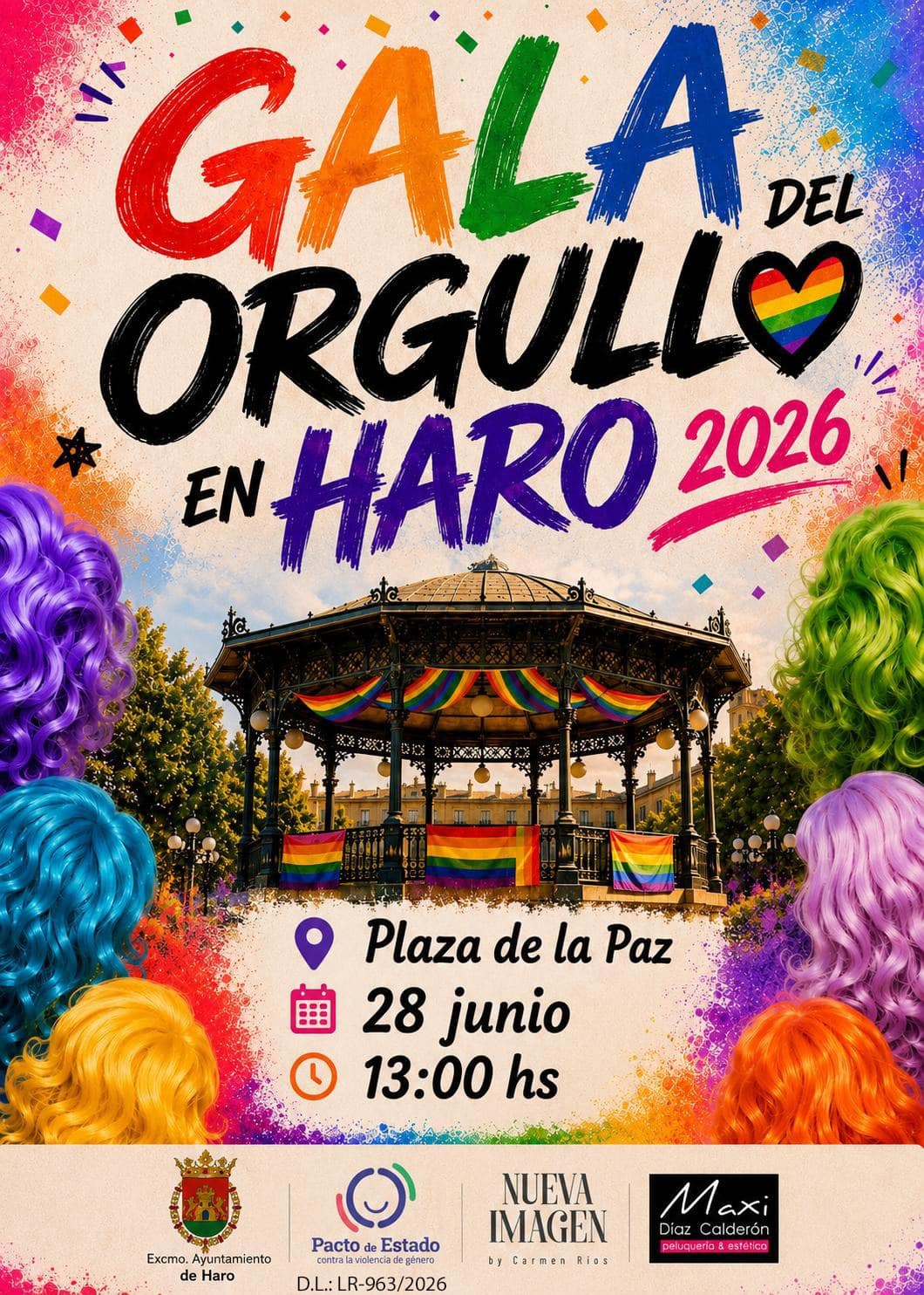 Haro celebrará el Día del Orgullo con una gala de moda, talleres infantiles y acciones de sensibilización e igualdad 1 Haro celebrará el Día del Orgullo con una gala de moda, talleres infantiles y acciones de sensibilización e igualdad 1