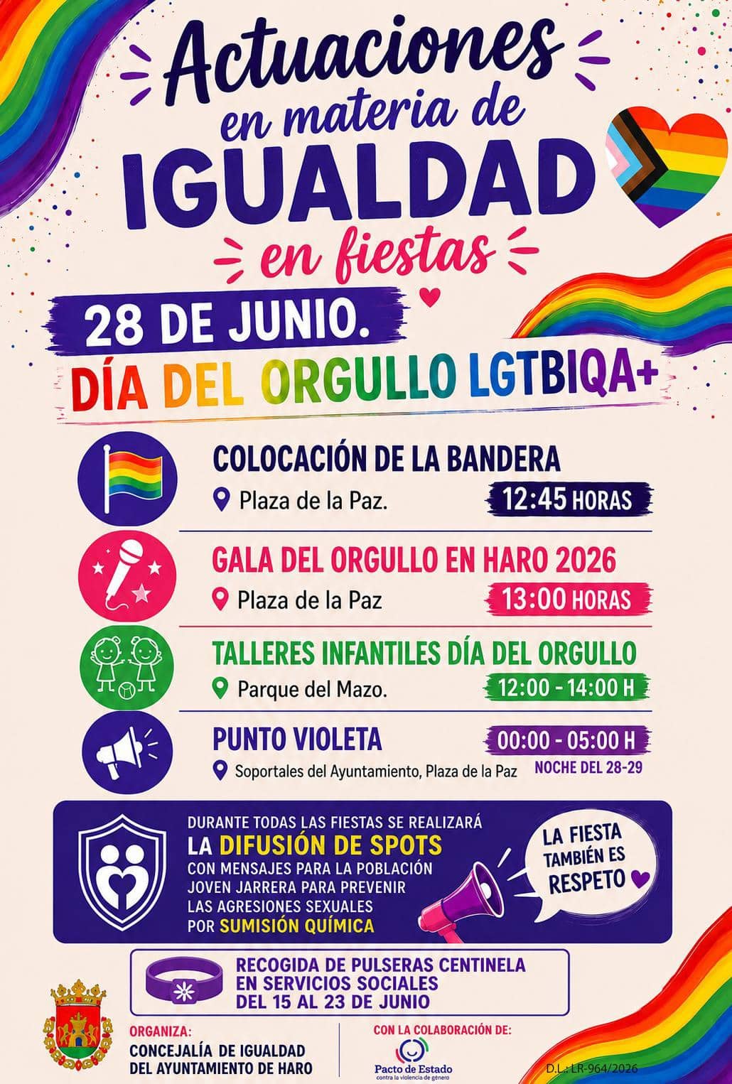 Haro celebrará el Día del Orgullo con una gala de moda, talleres infantiles y acciones de sensibilización e igualdad 2 Haro celebrará el Día del Orgullo con una gala de moda, talleres infantiles y acciones de sensibilización e igualdad 2
