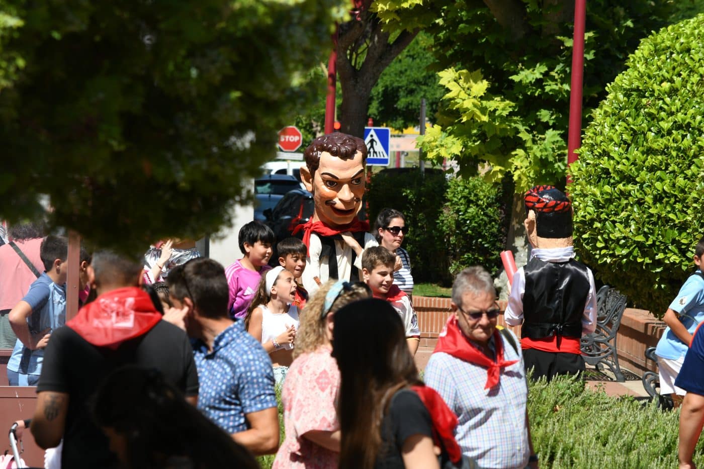 FOTOS: El encierro infantil y los gigantes y cabezudos desafían al calor en una animada mañana de fiestas en Haro 6