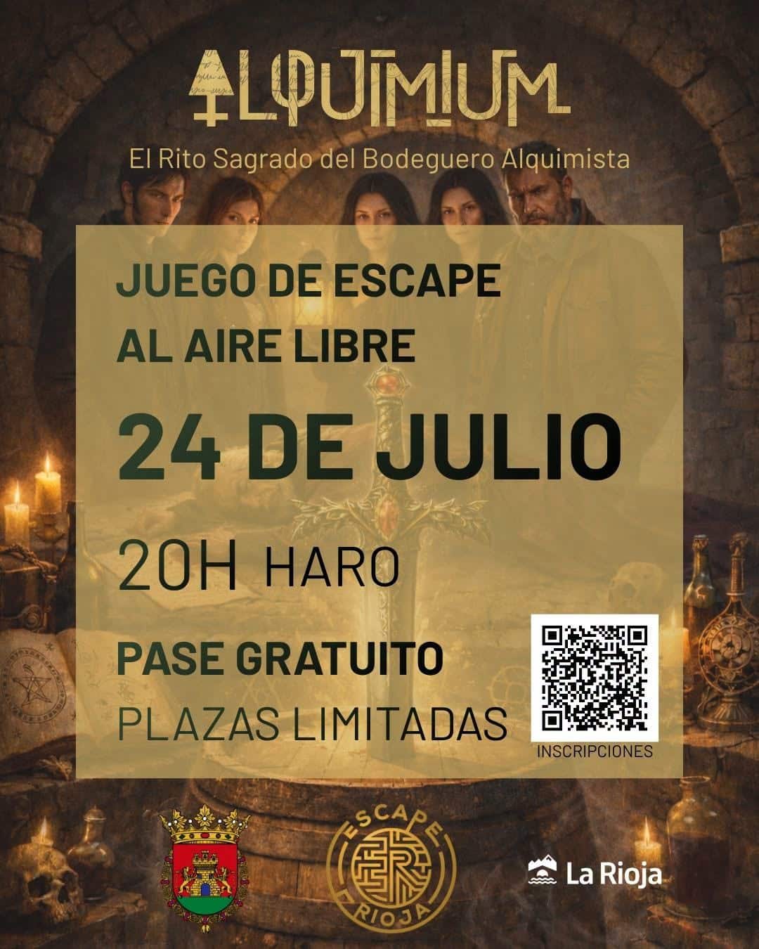 Haro acogerá el juego de escape al aire libre 'Alquimium', una aventura inspirada en el mundo del vino 1