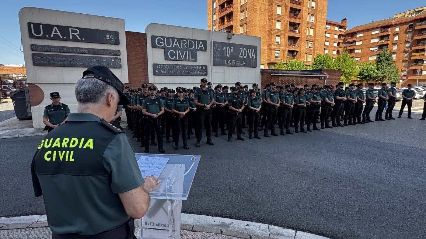 Haro recibe el mayor refuerzo de la Guardia Civil con la incorporación de 45 nuevos agentes 1