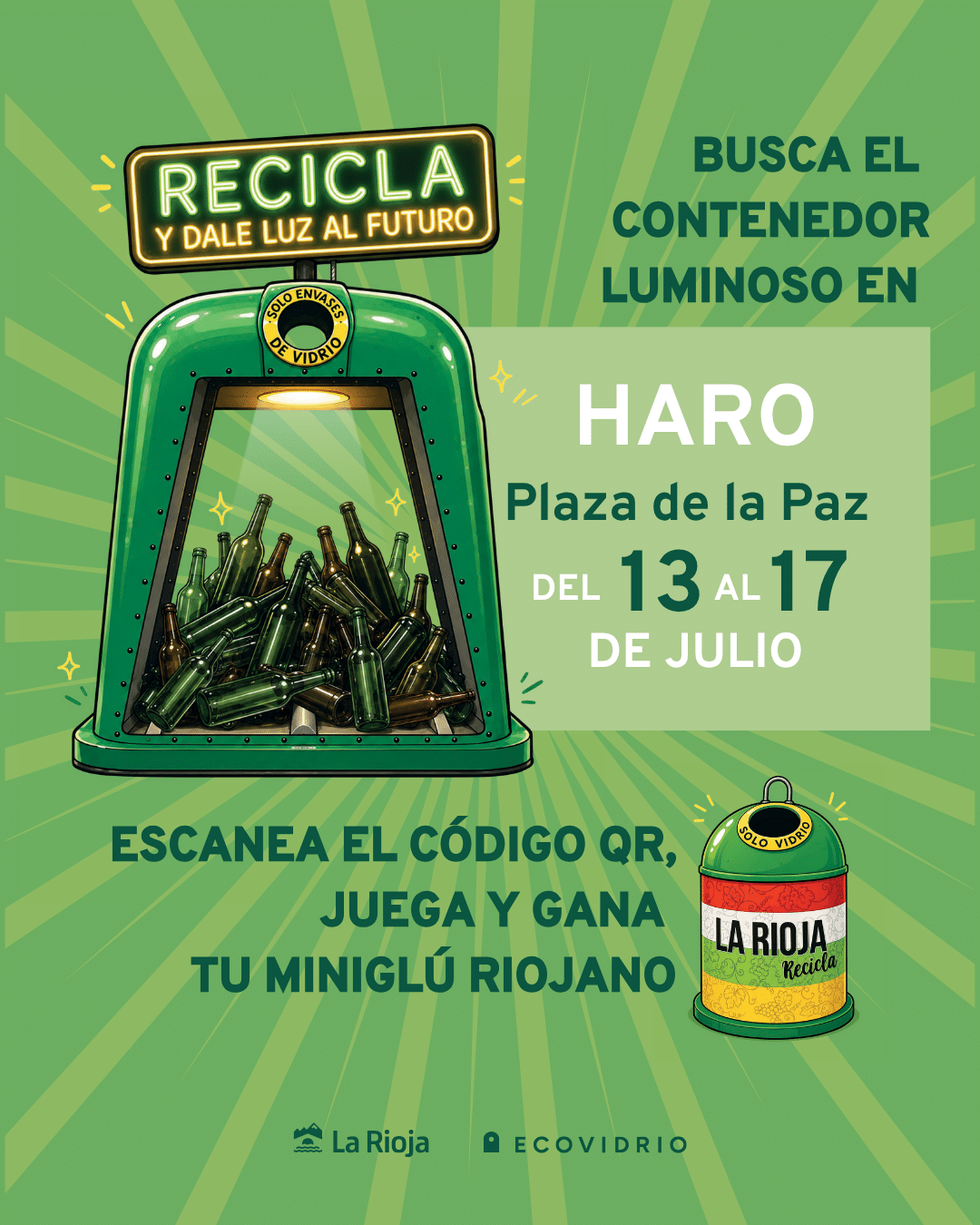 Haro enciende la campaña 'Recicla y dale luz al futuro' para seguir impulsando el reciclaje de vidrio 2