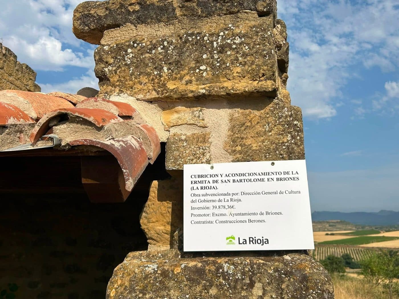 Briones mejora la conservación de la ermita de San Bartolomé 2 Briones mejora la conservación de la ermita de San Bartolomé 2